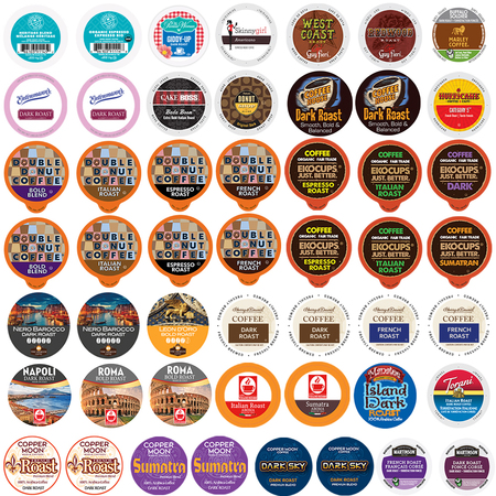 PERFECT SAMPLER Perfect Samplers High Caffeine Coffee Variety Pack-50 Ct WM-PS-ExBold-50